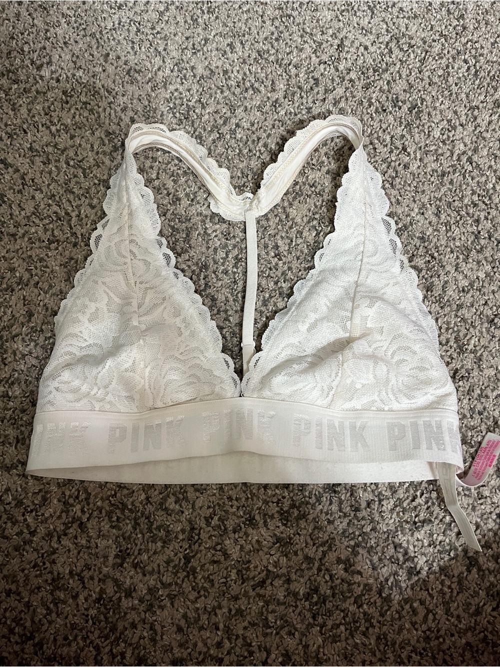 Victoria's Secret PINK White Lace Bralette